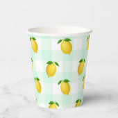 Citrus zomerverjaardag papieren bekers (Achterkant)