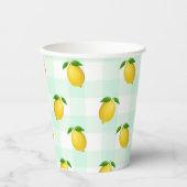 Citrus zomerverjaardag papieren bekers (Voorkant)