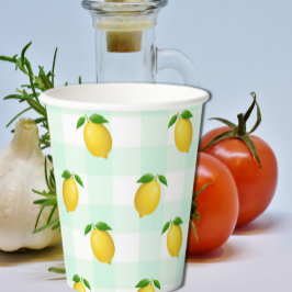 Citrus zomerverjaardag papieren bekers