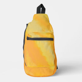 Citrus Zonnige Sinaasappel Waterverf Sling Bag