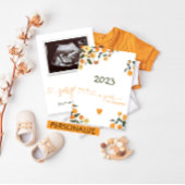 Citrus Zwangerschap Aankondiging Baby