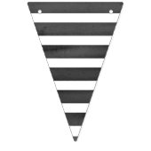 Citrus zwart + witte streep twotti fruitig verjaar vlaggetjes (Derde vlag)