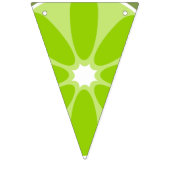 Citrus zwart + witte streep twotti fruitig verjaar vlaggetjes (Tweede vlag)