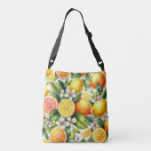 citrusbloei crossbody tas (Achterkant)