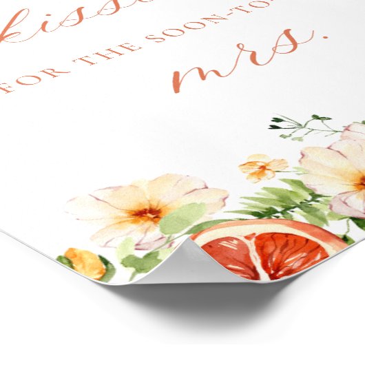 Citrusbloem Hoeveel Kussen Vrijgezellenfeest Game Poster (Hoek)