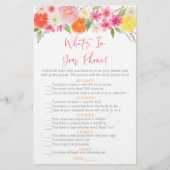 Citrusbloem Wat zit er in je telefoon Bruidsspel (Voorkant)