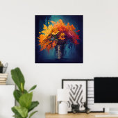 Citrusbloemen - Painterly Stilleven Art Style Poster (Thuiskantoor)