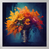 Citrusbloemen - Painterly Stilleven Art Style Poster (Voorkant)