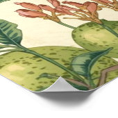 Citrusbloementuin Naadloos Patroon Poster (Hoek)