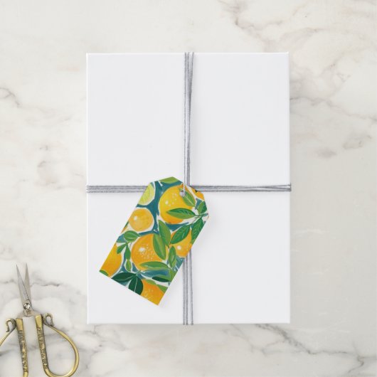 Citrusboom Artisan Citroenen Sinaasappels Limes Kl Cadeaulabel (Met Touw)