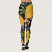 Citrusboom Hand getekend:  Leggings (Achterkant)
