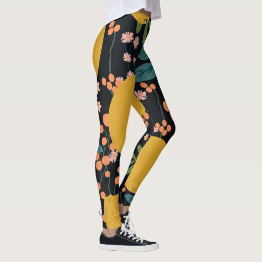 Citrusboom Hand getekend:  Leggings (Rechts)