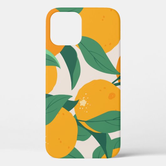 Citrusboom: Zomerhand getrokken Case-Mate iPhone Case (Achterkant)