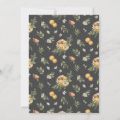 Citrusboomgaard | Boho botanische bruiloft Kaart (Achterkant)