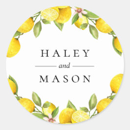 Citrusboomgaard gepersonaliseerde sticker