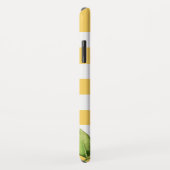 Citrusboomgaard Lemon Streep Monogram Case-Mate iPhone Case (Achterkant/rechts)
