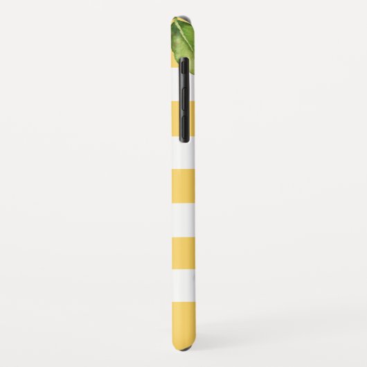 Citrusboomgaard Lemon Streep Monogram Case-Mate iPhone Case (Achterkant/links)