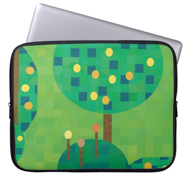Citrusboomgaard of tuin laptop sleeve (Voorkant)