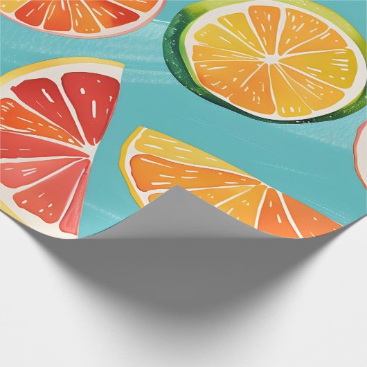 citrusbreuk cadeaupapier (Hoek)