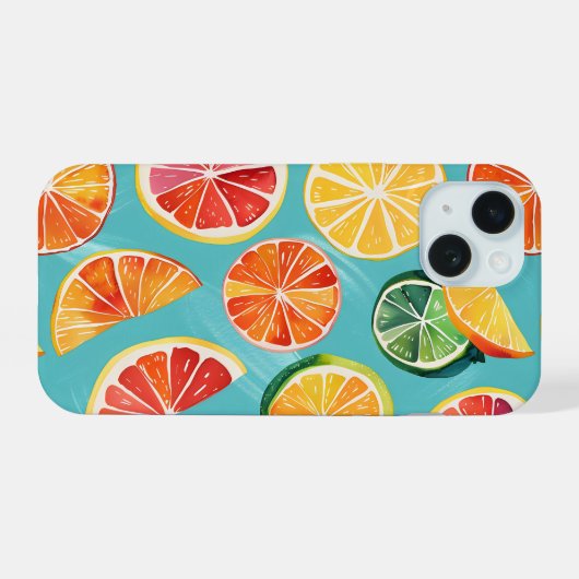 citrusbreuk iPhone 15 case (Achterkant horizontaal)