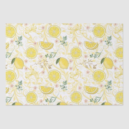 Citruscitroen botanisch tissuepapier (Voorkant)