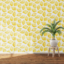 Citruscitroen Mediterraan Geel Wit Waterverf