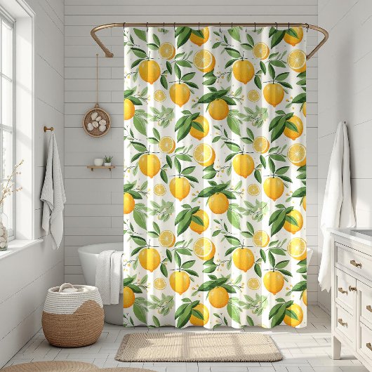 Citruscitroen uit de Middellandse Zee Douchegordijn