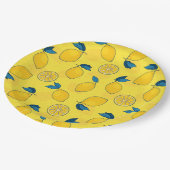 Citruscitroen, vers papieren bordje (Gekanteld)