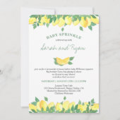 Citruscitroenen Geslachtsneutrale Baby Sprinkle Kaart (Voorkant)