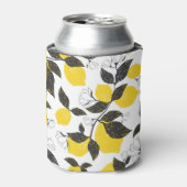 Citruscitroenen, zomer naadloos. blikjeskoeler (Blikje Voorkant)