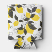 Citruscitroenen, zomer naadloos. blikjeskoeler (Achterkant)