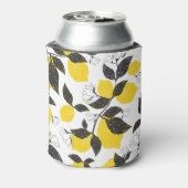 Citruscitroenen, zomer naadloos. blikjeskoeler (Blikje Achterkant)