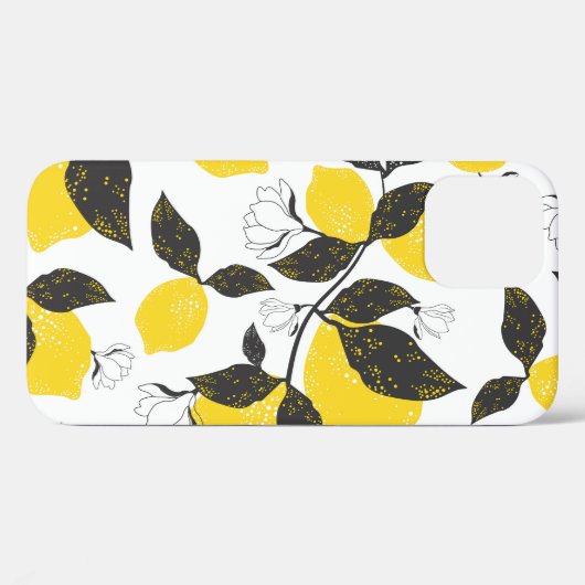 Citruscitroenen,  zomer naadloos. Case-Mate iPhone case (Achterkant (horizontaal))