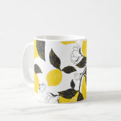 Citruscitroenen, zomer naadloos. koffiemok (Voorkant links)