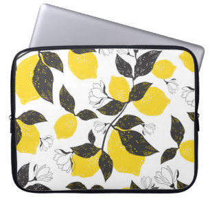Citruscitroenen,  zomer naadloos. laptop sleeve