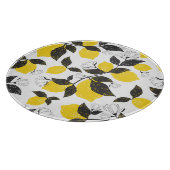 Citruscitroenen,  zomer naadloos. snijplank (Hoek)