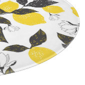 Citruscitroenen,  zomer naadloos. snijplank (Hoek)