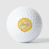 citruscitroenvrucht golfballen (Voorkant)