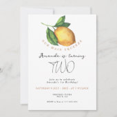 Citruscitruscitroen limonade 2e verjaardag kaart (Voorkant)