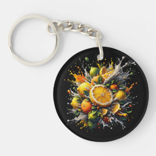 Citrusexplosie Sleutelhanger