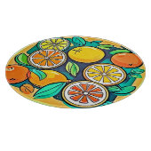 Citrusfruit Kunstontwerp Snijplank (Hoek)