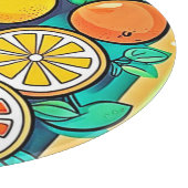 Citrusfruit Kunstontwerp Snijplank (Hoek)