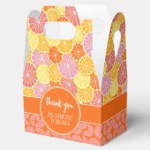 Citrusfruit - vond haar hoofd squeeze douche bedankdoosjes (Geopend)