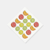 Citrusfruit zomerfeest servet (Hoek)