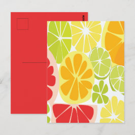 Citrusfruitpatroon Briefkaart