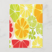 Citrusfruitpatroon Briefkaart (Voorkant)