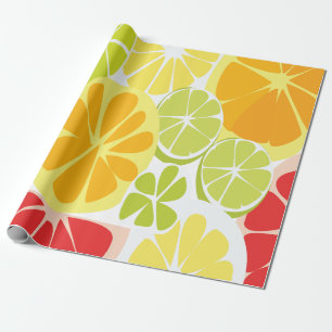Citrusfruitpatroon Cadeaupapier