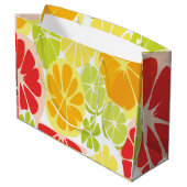 Citrusfruitpatroon Groot Cadeauzakje (Achterkant Gekanteld)