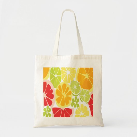 Citrusfruitpatroon Tote Bag (Voorkant)