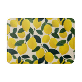 Citrusfruitpatroon Zomer Citroenen Mediterraan Badmat